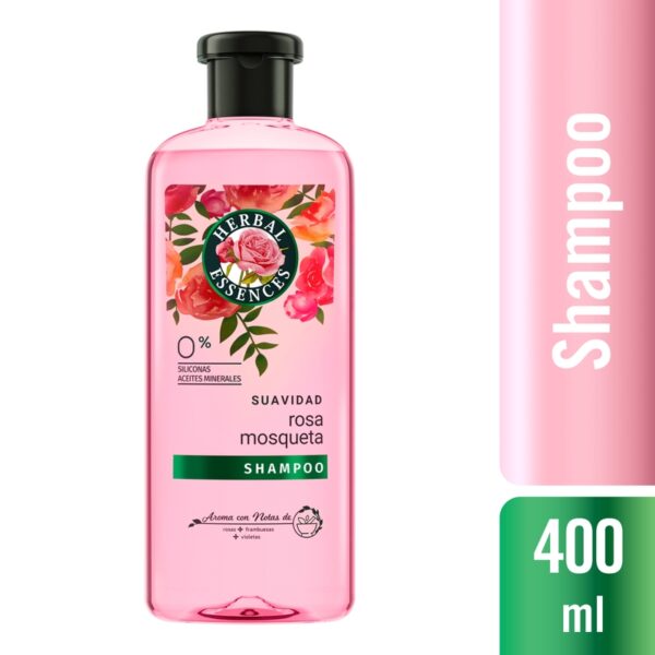 Shampoo Herbal Essences Suavidad Rosa M 400ml