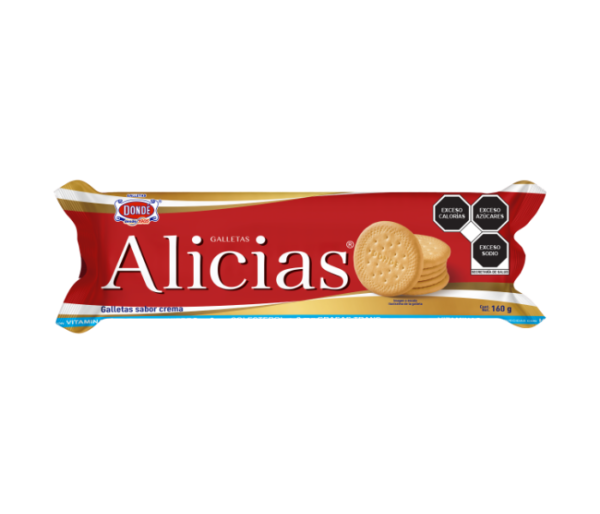 Galletas Alicias Dondé 160gr (Caja con 12pz)