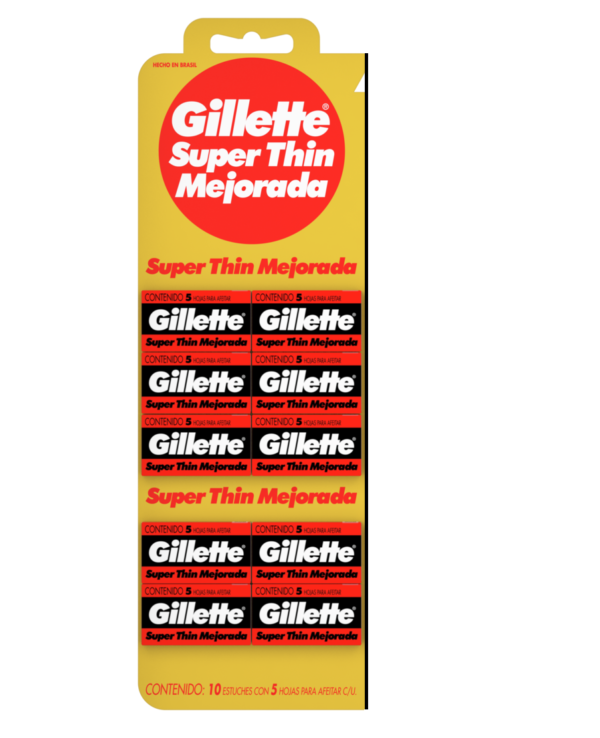 Exhibidor Filos Gillette 50pz