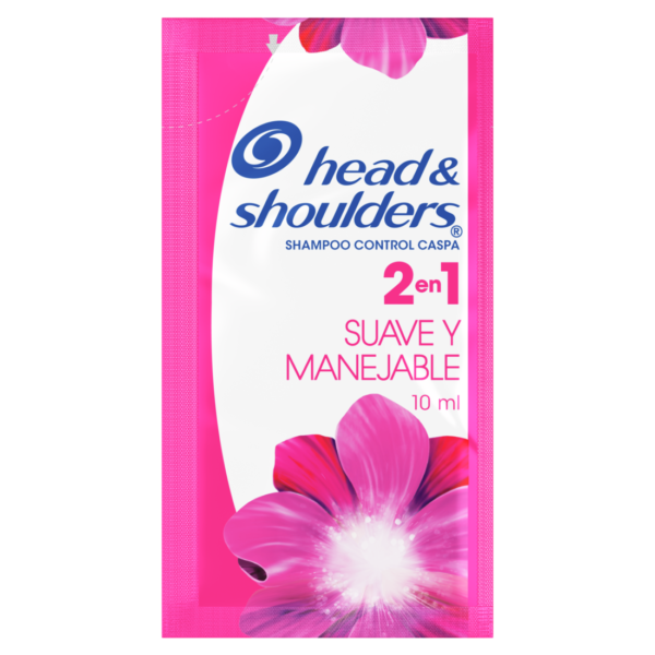 Shampoo Head & Shoulders Sachet Suave y Manejable 24pz de 10ml